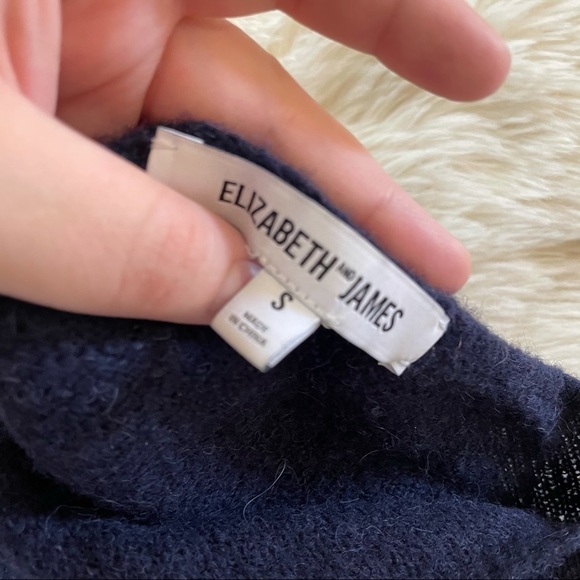 Elizabeth&James Brady asymmetrical neck sweater S - Picture 3 of 4